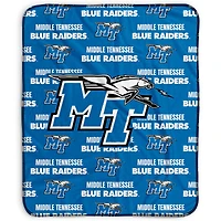 Pegasus Middle Tennessee State University Lightning 50" x 60" Repeat Wordmark Fleece Blanket