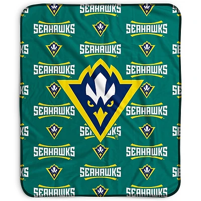 Pegasus UNC Wilmington Seahawks 50" x 60" Repeat Wordmark Fleece Blanket