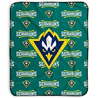 Pegasus UNC Wilmington Seahawks 50" x 60" Repeat Wordmark Fleece Blanket
