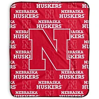 Pegasus Nebraska Huskers 50" x 60" Repeat Wordmark Fleece Blanket
