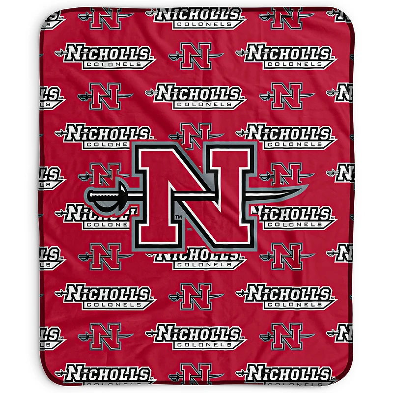 Pegasus Nicholls State Colonels 50" x 60" Repeat Wordmark Fleece Blanket