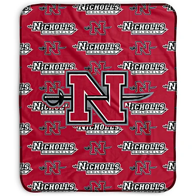 Pegasus Nicholls State Colonels 50" x 60" Repeat Wordmark Fleece Blanket