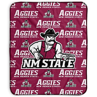 Pegasus New Mexico State Aggies 50" x 60" Repeat Wordmark Fleece Blanket