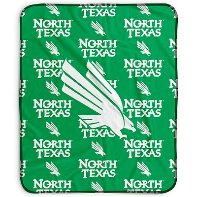 Pegasus North Texas Mean Green 50" x 60" Repeat Wordmark Fleece Blanket