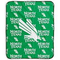 Pegasus North Texas Mean Green 50" x 60" Repeat Wordmark Fleece Blanket