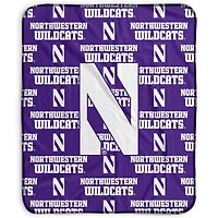Pegasus Northwestern Wildcats 50" x 60" Repeat Wordmark Fleece Blanket