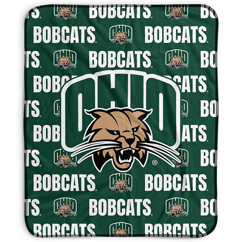 Pegasus Ohio Bobcats 50" x 60" Repeat Wordmark Fleece Blanket