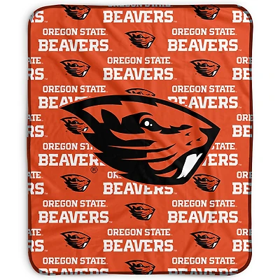 Pegasus Oregon State Beavers 50" x 60" Repeat Wordmark Fleece Blanket