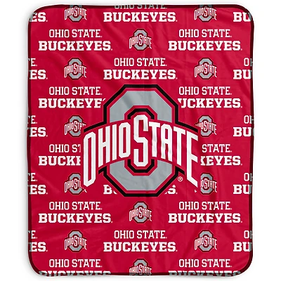 Pegasus Ohio State Buckeyes 50" x 60" Repeat Wordmark Fleece Blanket