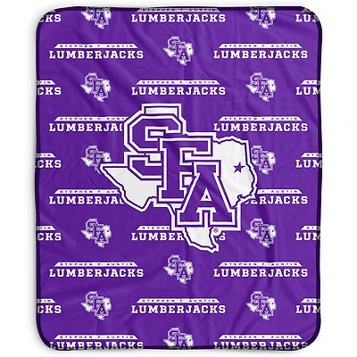 Pegasus Stephen F Austin Lumberjacks 50" x 60" Repeat Wordmark Fleece Blanket