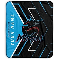 Pegasus Miami Marlins 50" x 60" Arrow Personalized Fleece Blanket