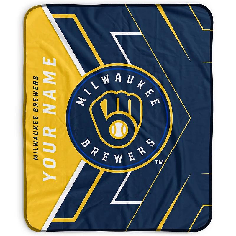 Pegasus Milwaukee Brewers 50" x 60" Arrow Personalized Fleece Blanket