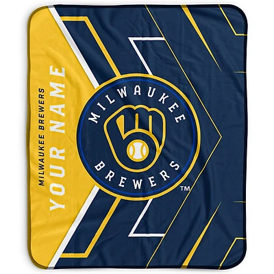 Pegasus Milwaukee Brewers 50" x 60" Arrow Personalized Fleece Blanket