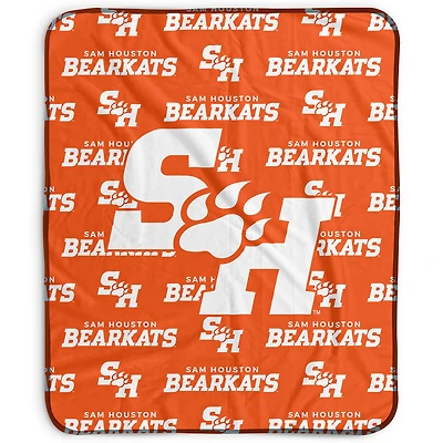 Pegasus Sam Houston State Bearkats 50" x 60" Repeat Wordmark Fleece Blanket