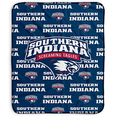 Pegasus Southern Indiana Screaming Eagles 50" x 60" Repeat Wordmark Fleece Blanket