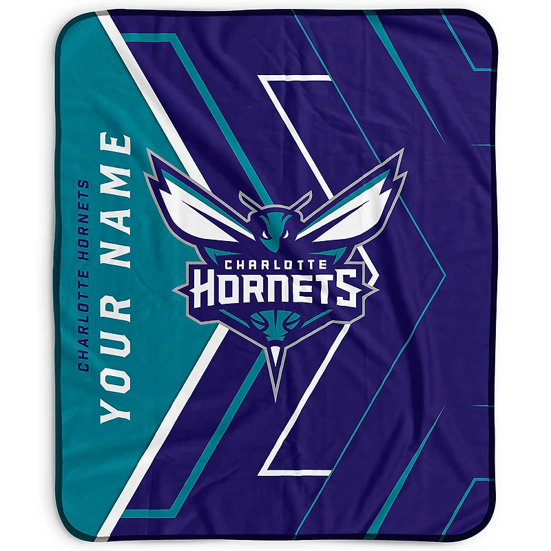 Pegasus Charlotte Hornets 50" x 60" Arrow Personalized Fleece Blanket