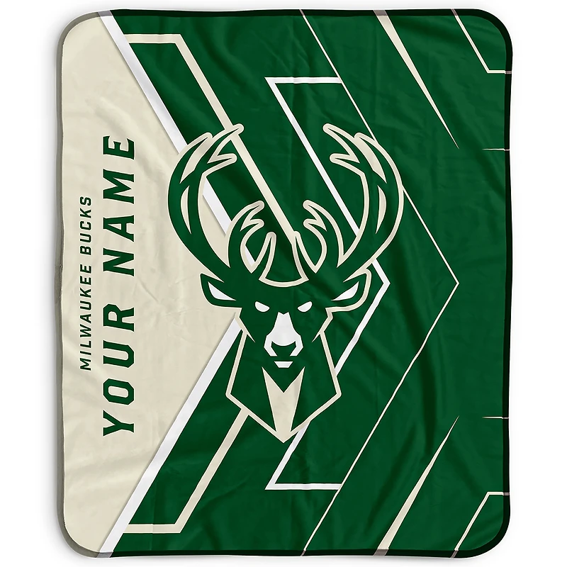 Pegasus Milwaukee Bucks 50" x 60" Arrow Personalized Fleece Blanket
