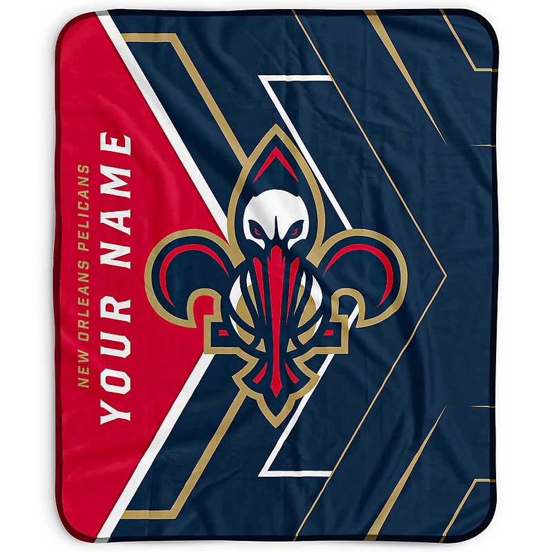 Pegasus New Orleans Pelicans 50" x 60" Arrow Personalized Fleece Blanket