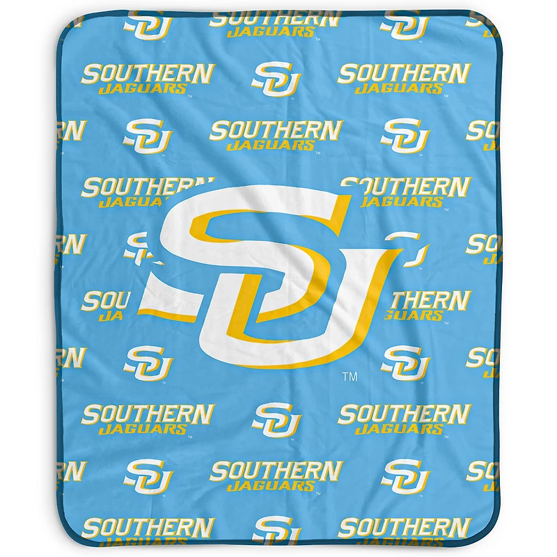 Pegasus Southern University Jaguars 50" x 60" Repeat Wordmark Fleece Blanket