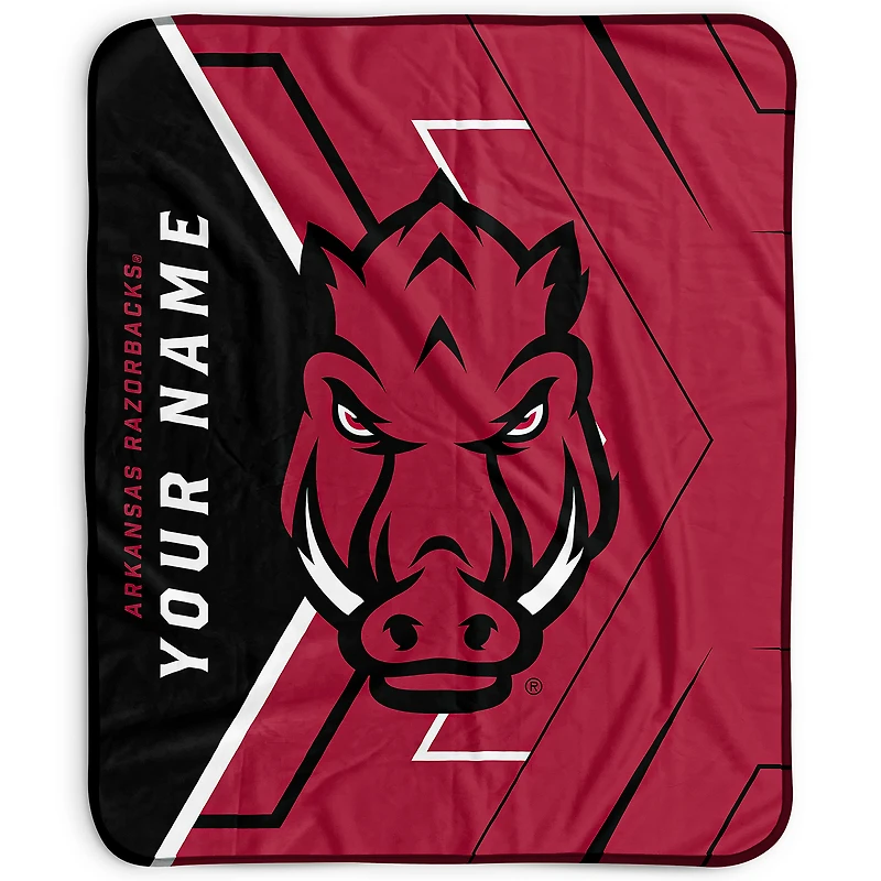 Pegasus Arkansas Razorbacks 50" x 60" Arrow Personalized Fleece Blanket