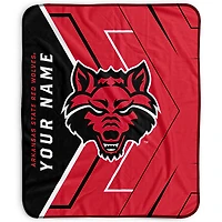 Pegasus Arkansas State Red Wolves 50" x 60" Arrow Personalized Fleece Blanket