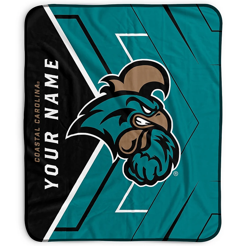 Pegasus Coastal Carolina Chanticleers 50" x 60" Arrow Personalized Fleece Blanket