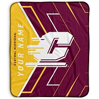 Pegasus Central Michigan Chippewas 50" x 60" Arrow Personalized Fleece Blanket