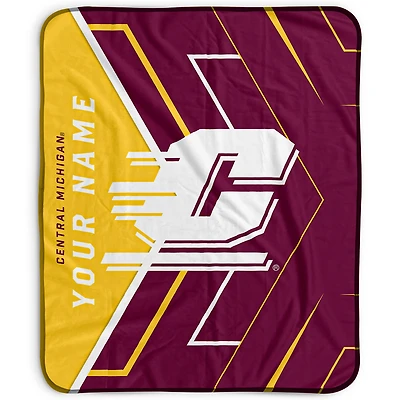 Pegasus Central Michigan Chippewas 50" x 60" Arrow Personalized Fleece Blanket