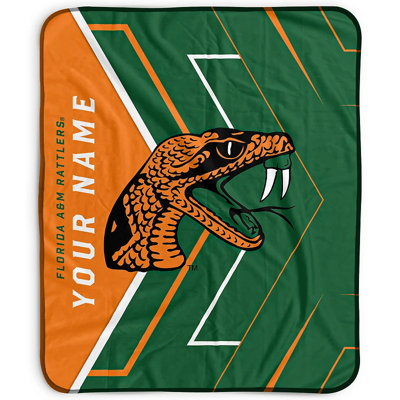 Pegasus Florida A&M Rattlers 50" x 60" Arrow Personalized Fleece Blanket