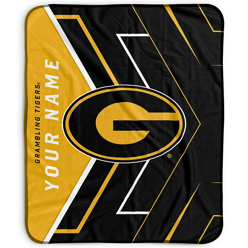 Pegasus Grambling Tigers 50" x 60" Arrow Personalized Fleece Blanket