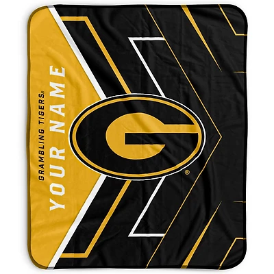 Pegasus Grambling Tigers 50" x 60" Arrow Personalized Fleece Blanket