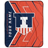 Pegasus Illinois Fighting Illini 50" x 60" Arrow Personalized Fleece Blanket