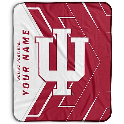 Pegasus Indiana Hoosiers 50" x 60" Arrow Personalized Fleece Blanket