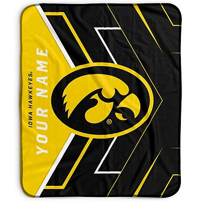 Pegasus Iowa Hawkeyes 50" x 60" Arrow Personalized Fleece Blanket