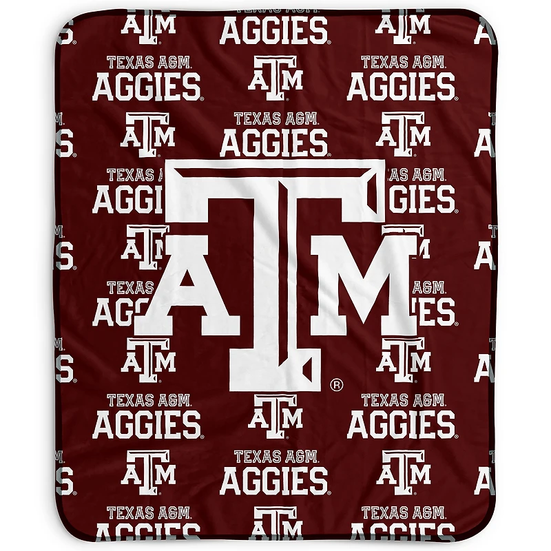 Pegasus Texas A&M Aggies 50" x 60" Repeat Wordmark Fleece Blanket