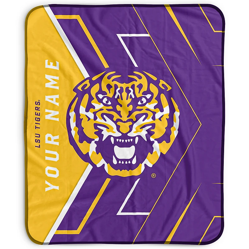 Pegasus LSU Tigers 50" x 60" Arrow Personalized Fleece Blanket