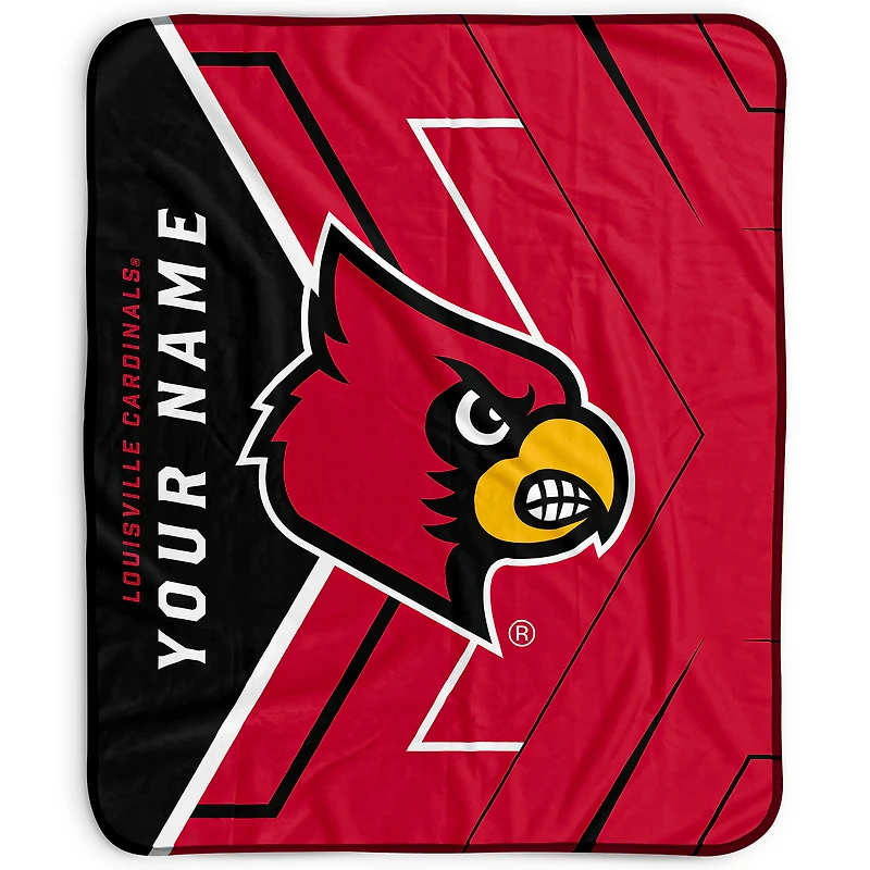 Pegasus Louisville Cardinals 50" x 60" Arrow Personalized Fleece Blanket