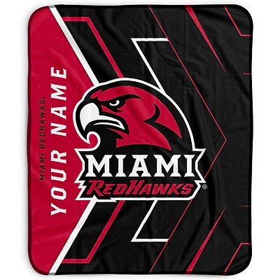 Pegasus Miami University RedHawks 50" x 60" Arrow Personalized Fleece Blanket