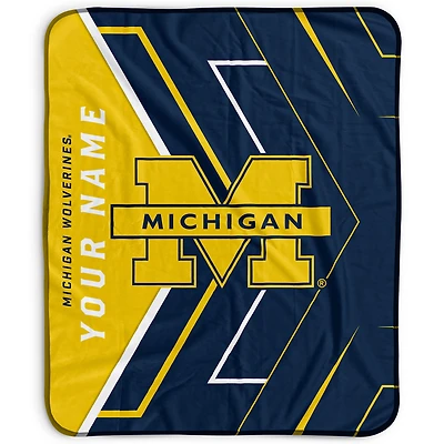 Pegasus Michigan Wolverines 50" x 60" Arrow Personalized Fleece Blanket