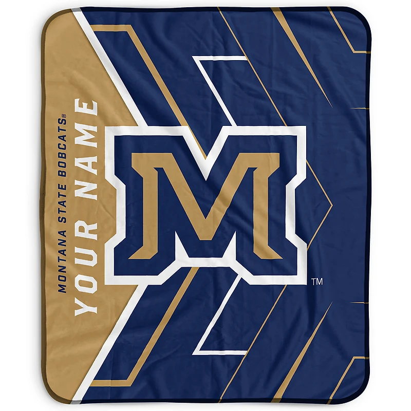 Pegasus Montana State Bobcats 50" x 60" Arrow Personalized Fleece Blanket