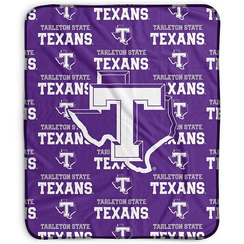 Pegasus Tarleton State Texans 50" x 60" Repeat Wordmark Fleece Blanket