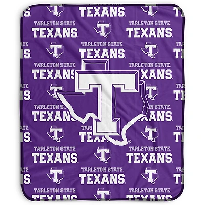 Pegasus Tarleton State Texans 50" x 60" Repeat Wordmark Fleece Blanket
