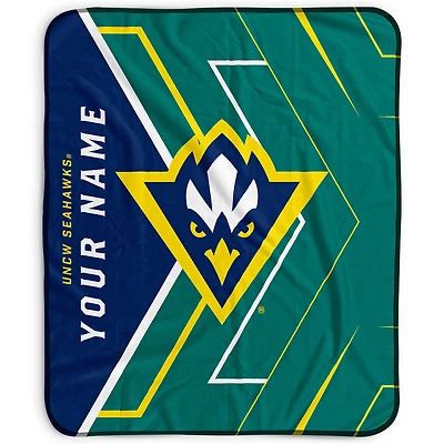 Pegasus UNC Wilmington Seahawks 50" x 60" Arrow Personalized Fleece Blanket