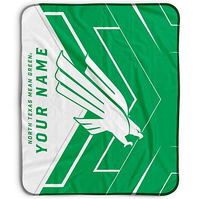 Pegasus North Texas Mean Green 50" x 60" Arrow Personalized Fleece Blanket