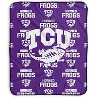 Pegasus TCU Horned Frogs 50" x 60" Repeat Wordmark Fleece Blanket