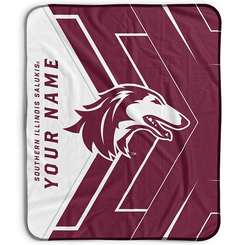 Pegasus Southern Illinois Salukis 50" x 60" Arrow Personalized Fleece Blanket