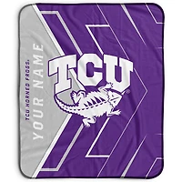 Pegasus TCU Horned Frogs 50" x 60" Arrow Personalized Fleece Blanket