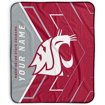Pegasus Washington State Cougars 50" x 60" Arrow Personalized Fleece Blanket