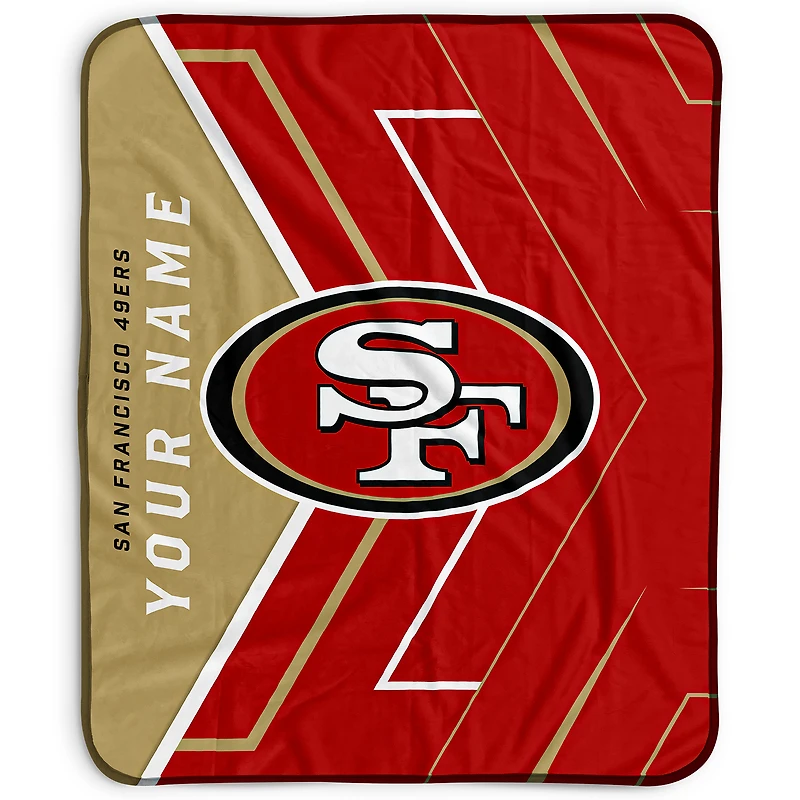 Pegasus San Francisco 49ers 50" x 60" Arrow Personalized Fleece Blanket