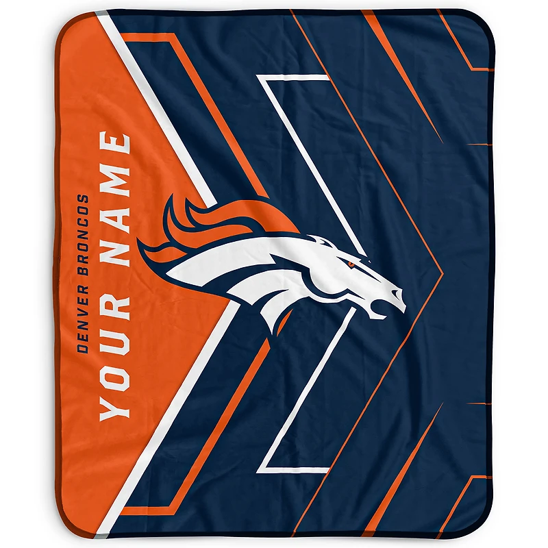 Pegasus Denver Broncos 50" x 60" Arrow Personalized Fleece Blanket